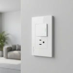 Placa Armada Con 1 Apagador Escalera y 1 Contacto De 1.5 Modulos Blanco WANERGY Ferreabasto