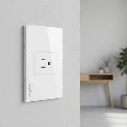 Placa Armada Con 1 Contacto De 1.5 Modulos Blanco WANERGY Ferreabasto