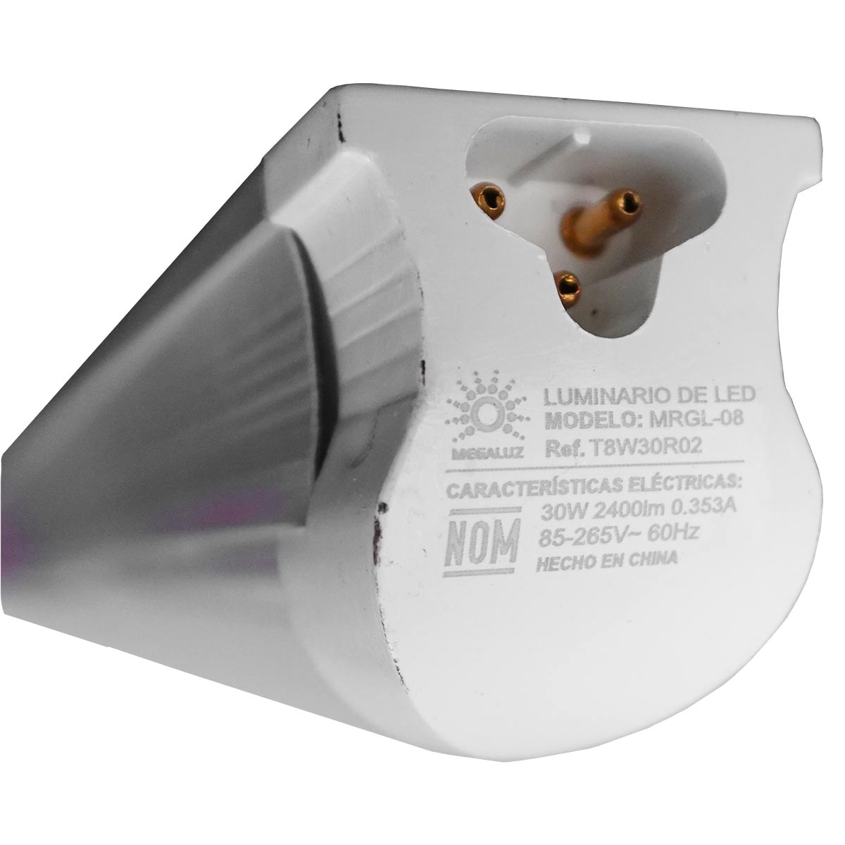 Tubo Led Base Aluminio Doble Tira Luz Blanca 30w=180w 1.20m KYT Ferreabasto