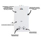 Calentador Boiler Instantaneo Para Agua De Gas LP 12 Lts