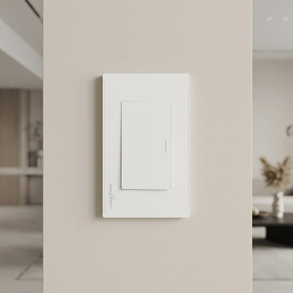 Placa Armada Con 1 Apagador Sencillo De 3 Modulos Blanco WANERGY Ferreabasto