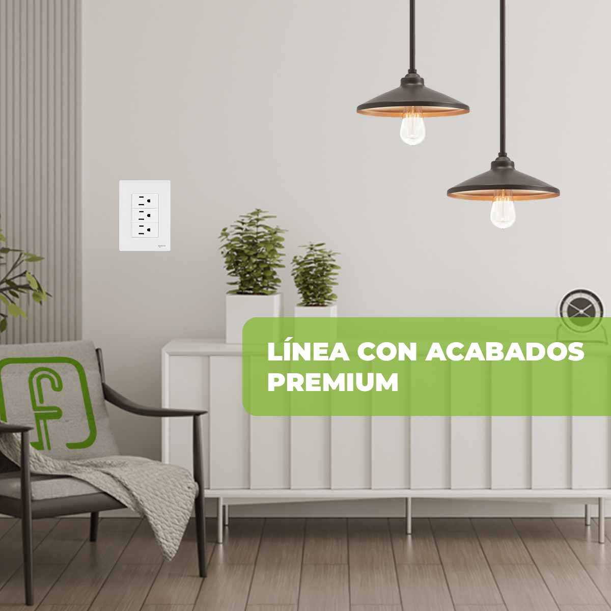 Placa Armada Cristal Con 3 Contactos Sencillos de 1 Modulo Blanco Igoto IGOTO Ferreabasto