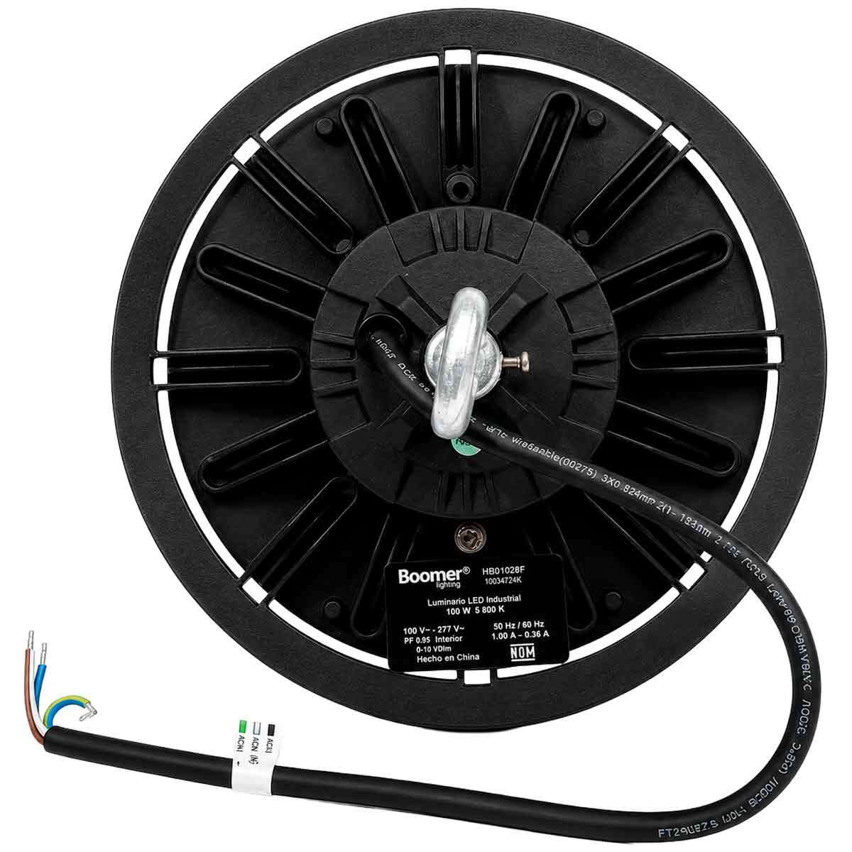 Lampara Luminario Led Campana Highbay Ufo 100W 6500K