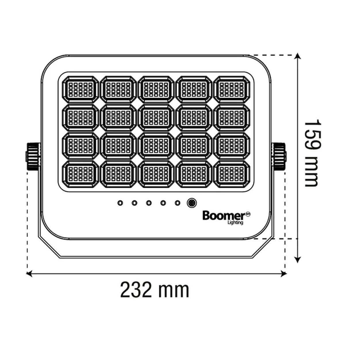 Reflector Led Solar Exterior 100W Con Sensor De Movimiento