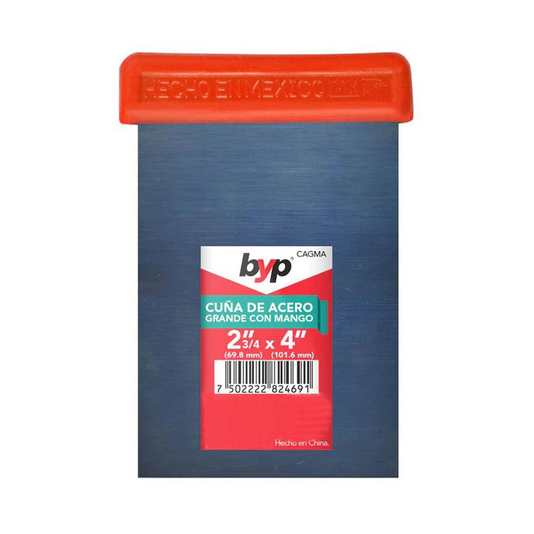 Cuña de acero con mango, resistente y flexible. BYP. – Ferreabasto