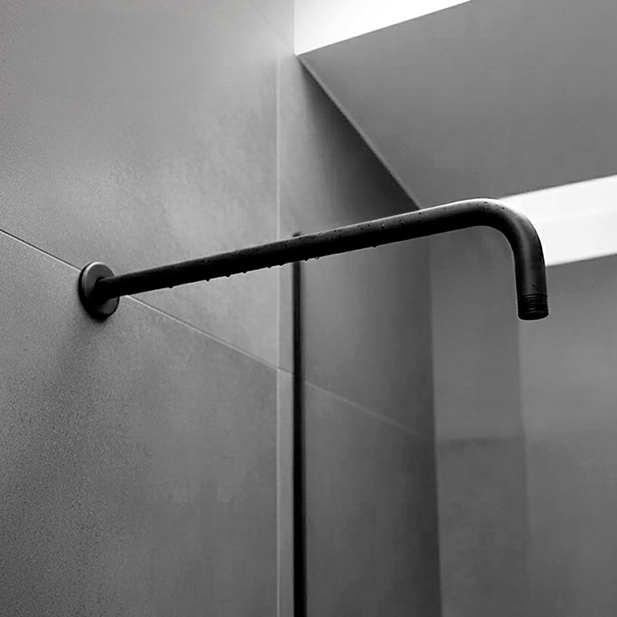 Brazo Para Regadera 60CMS Con Chapeton Acero Inoxidable Roalflux
