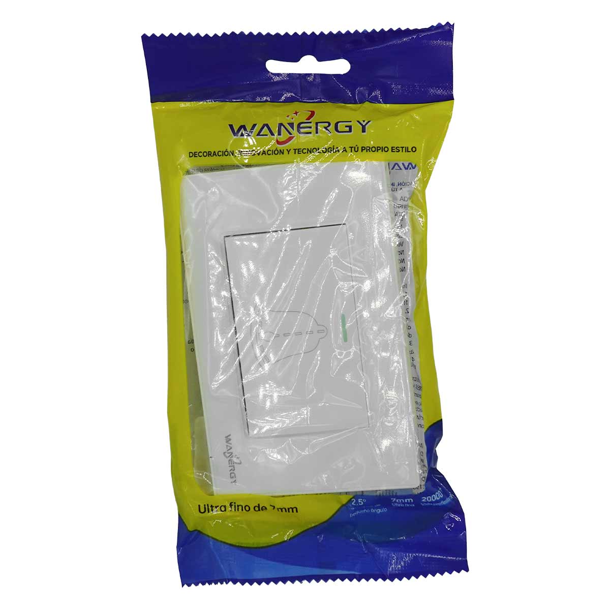 Placa Armada Con Botón Timbre De 3 Módulos Blanco WANERGY Ferreabasto