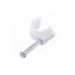 Grapa Para Cable Redondo 16mm Color Blanco 100 Pzs