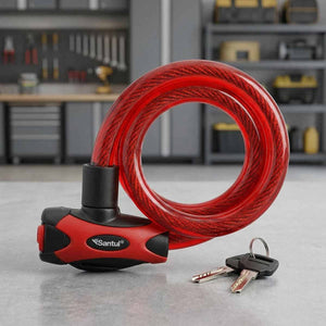 Candado De Cable De Llave Uso Rudo 1/2" 80cm Bicicleta Santul