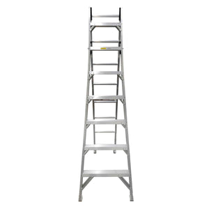 Escalera Convertible De Aluminio Tipo II 15 Escalones 175Kg