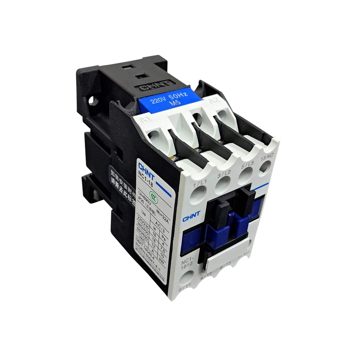 contactor electricidad ac trifásico 3P 18 amperes 220v 50Hz