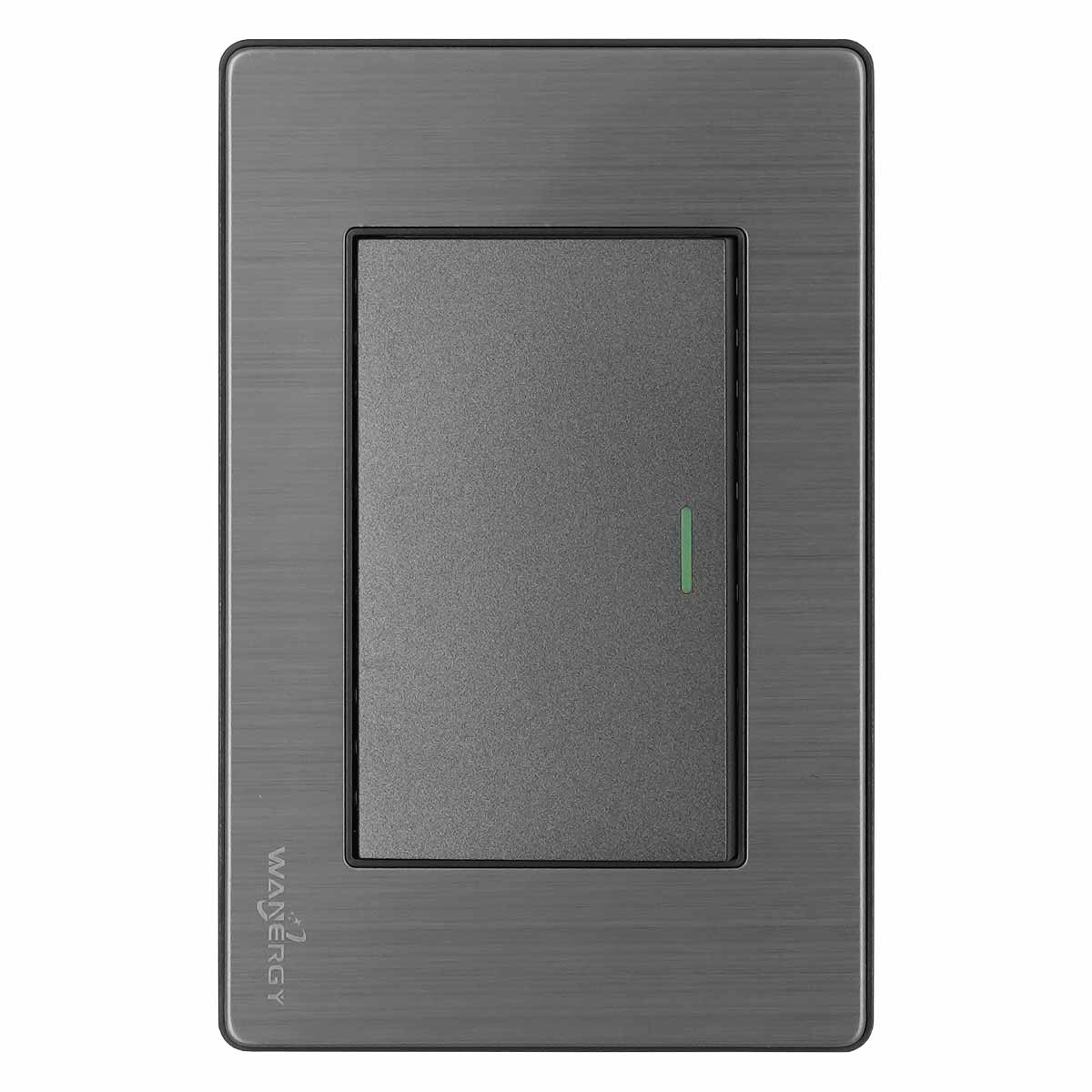 Placa Armada Con 1 Apagador Escalera De 3 Modulos Acero Inox