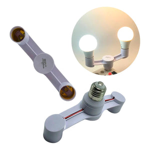 Lampara Socket Doble Dirigible 1 A 2 Focos E27