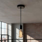Socket Luminario Led Chiara Colgante Para Foco 15W E27 Negro
