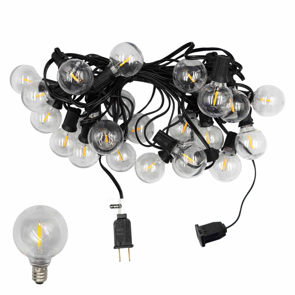 Guirnalda Serie 25Luces Led Exterior 8.6m 15w Vintage Calida