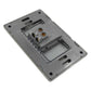 Placa Armada Con 1 Apagador Sencillo De 3 Modulos Acero Inox