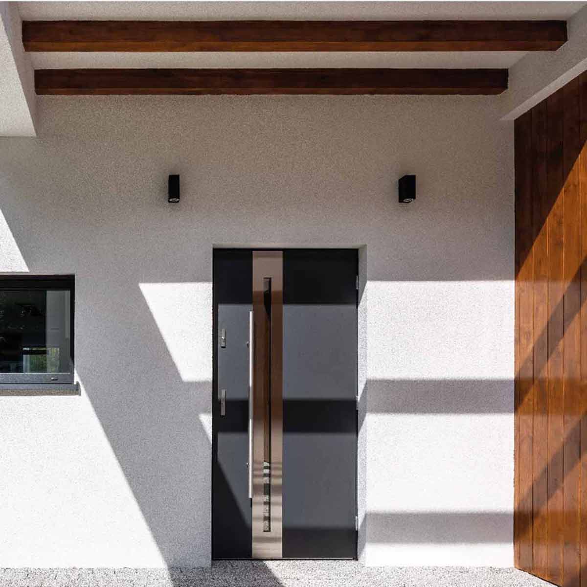 Luminario Arbotante De Exterior Para Pared Sobreponer 15W Negro