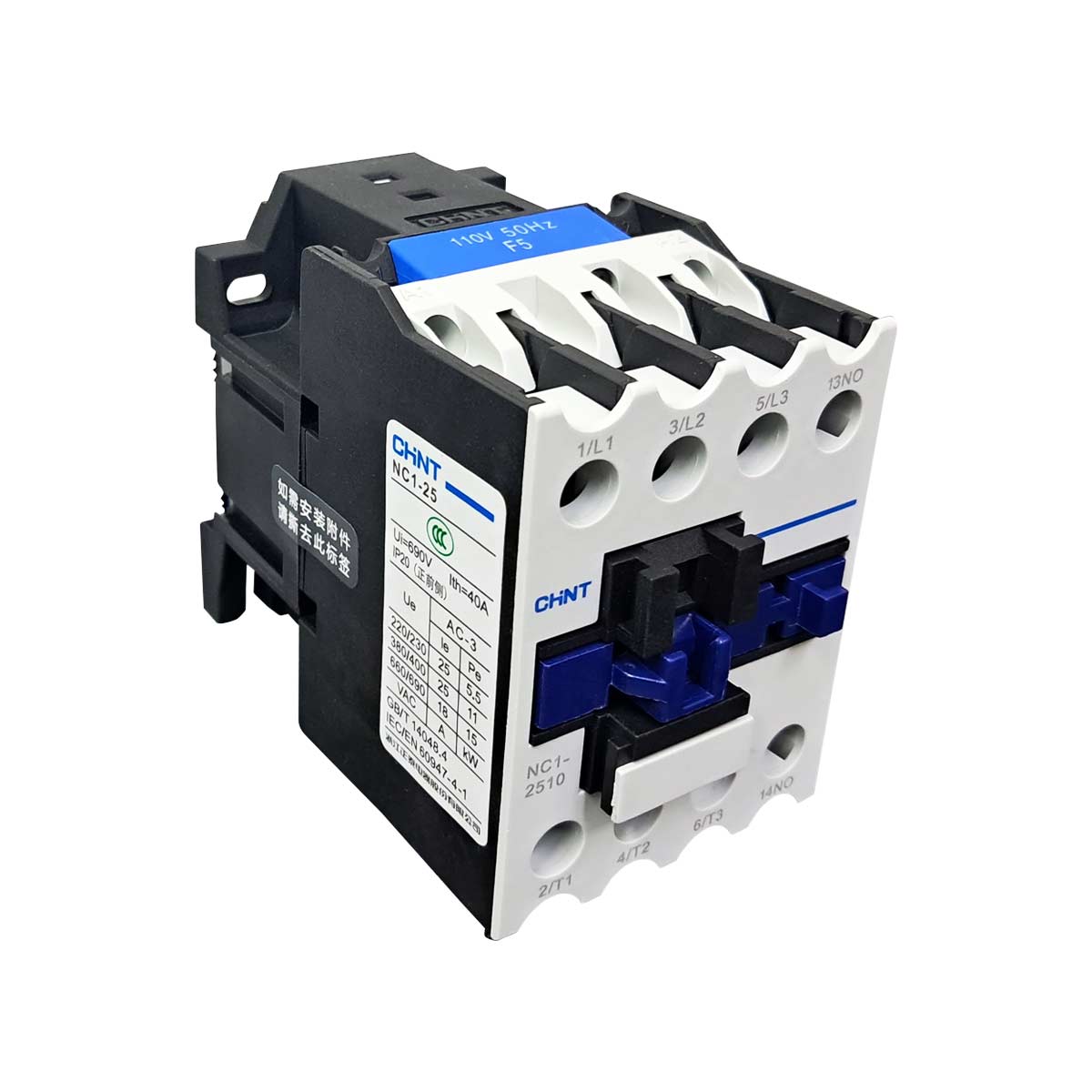 contactor ac magnético 3 fases 25A 110v 50Hz uso industrial