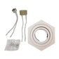 Lampara Sobreponer Blanco Hexa M Con Iman Base Gu10 Y Mr16