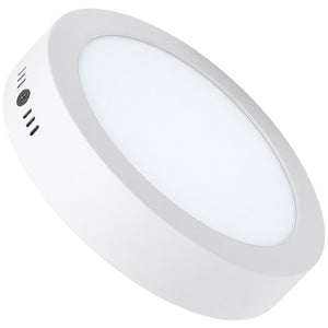 Mini Panel Led Redondo Luminario 12w 8000k Luz De Dia