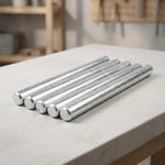 Eje De Llanta Para Carretilla 22Cm Metal Bolsa Con 5 Pzs