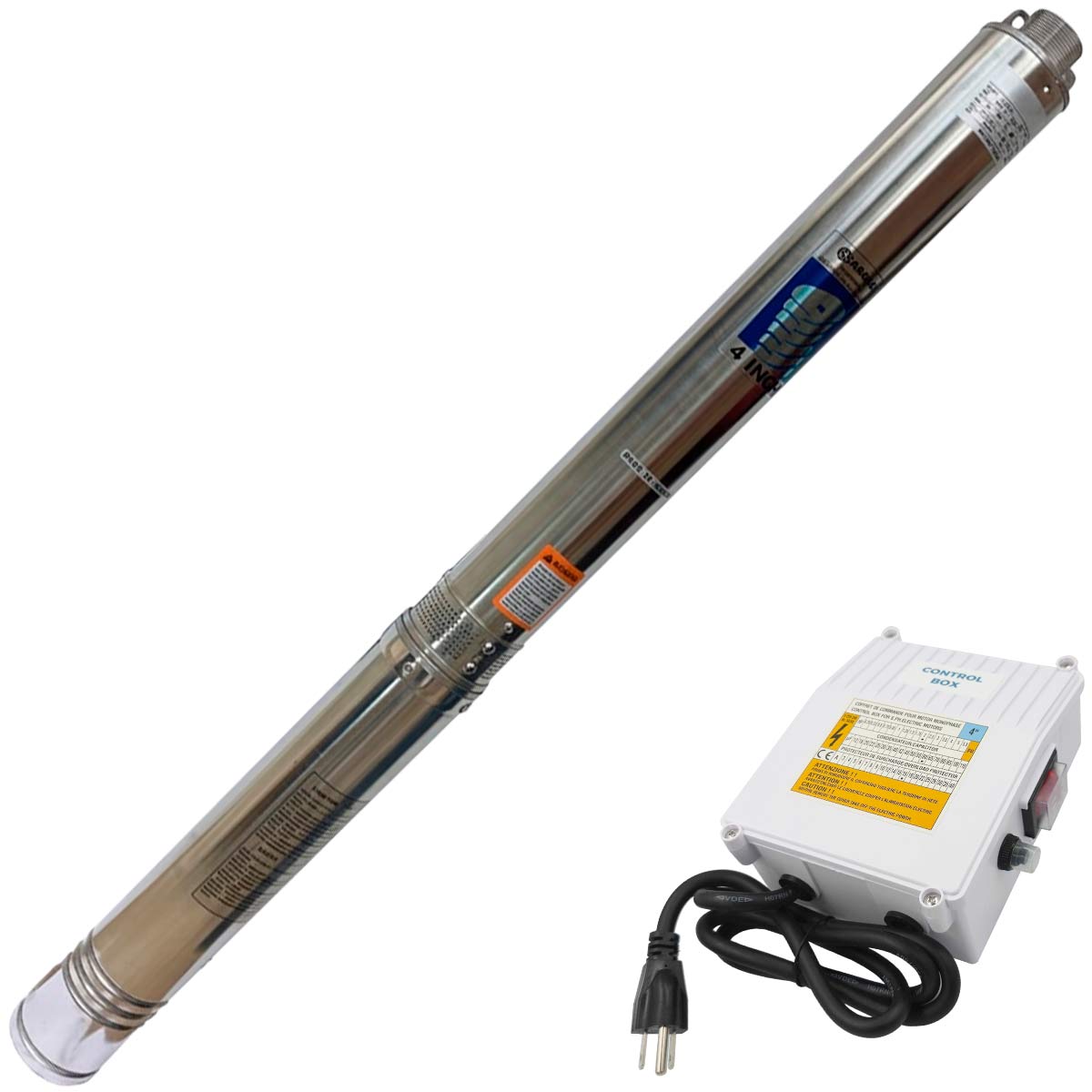 Bomba Sumergible Monofásica YY7902 2HP 220V Control Bonasa BONASA Ferreabasto