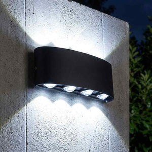 Lampara Luminario Led Pared Arbotante 16W 8 Luces Luz Fria