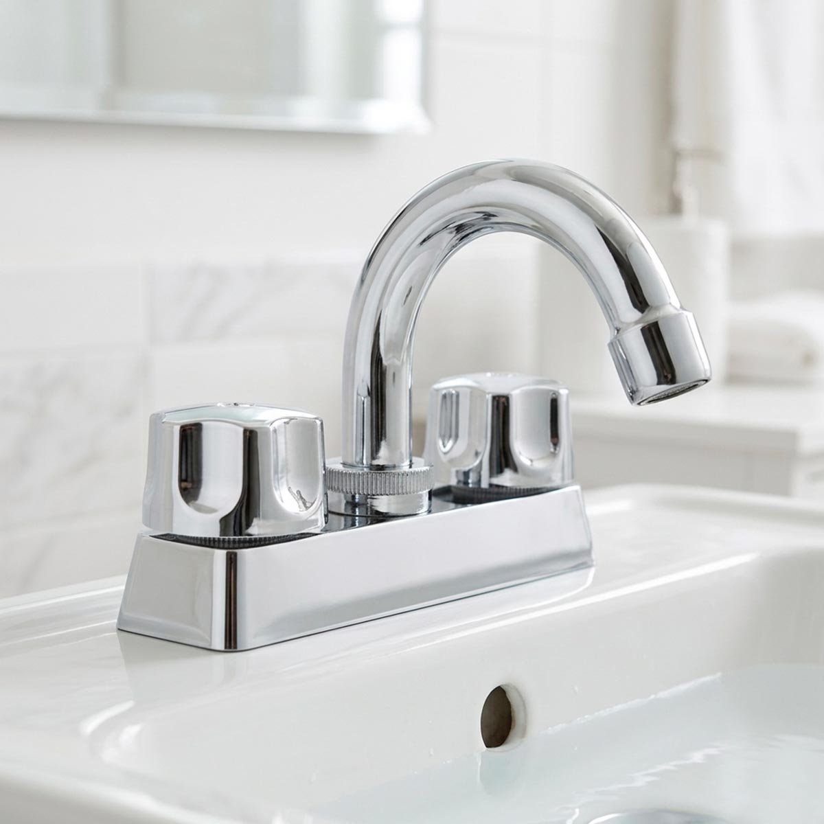 Mezcladora Lavabo 4 Pulgadas Cuerpo Acero Inoxidable 36-ARES Roalflux