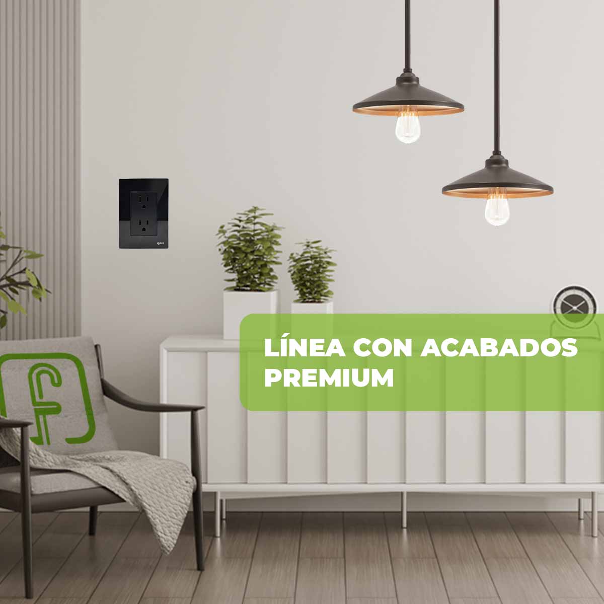 Placa Armada Cristal Con Contacto Duplex Blanco Igoto IGOTO Ferreabasto