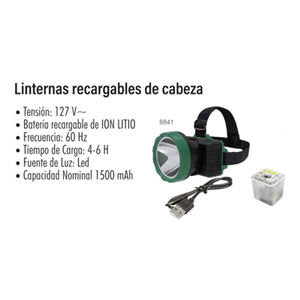Linterna Recargable De Cabeza 1W Para Emergencia Lion Tools LION TOOLS Ferreabasto