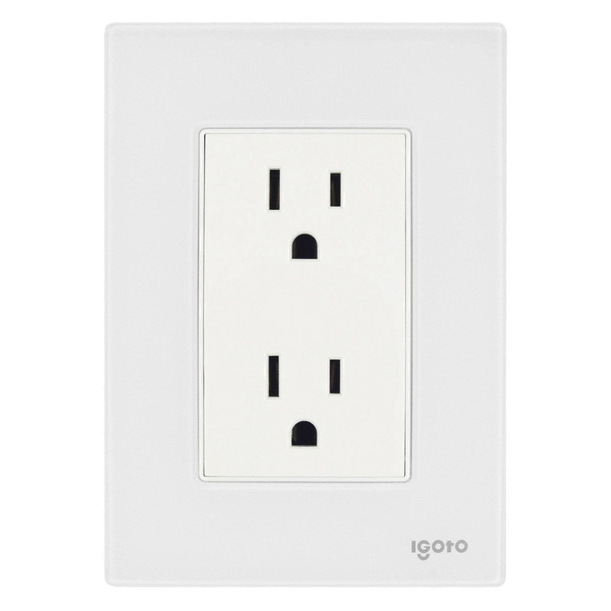 Placa Armada Cristal Con Contacto Duplex Blanco Igoto IGOTO Ferreabasto