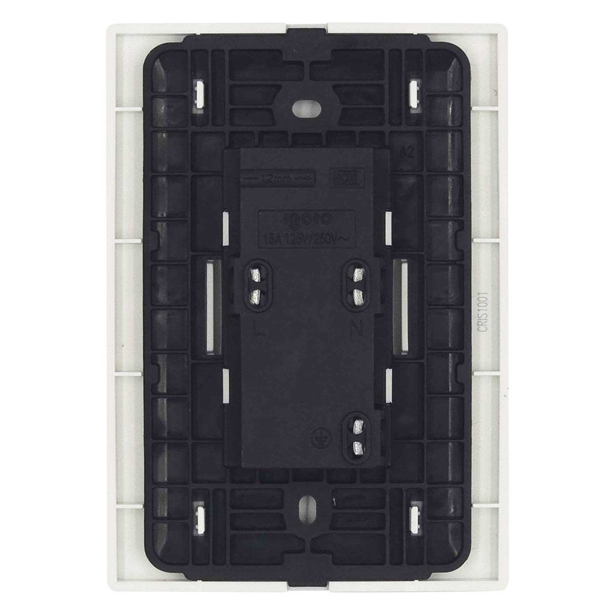 Placa Armada Cristal Con Contacto Duplex Blanco Igoto IGOTO Ferreabasto