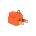 Adaptador de 3 a 2 Color Naranja 120V 15A