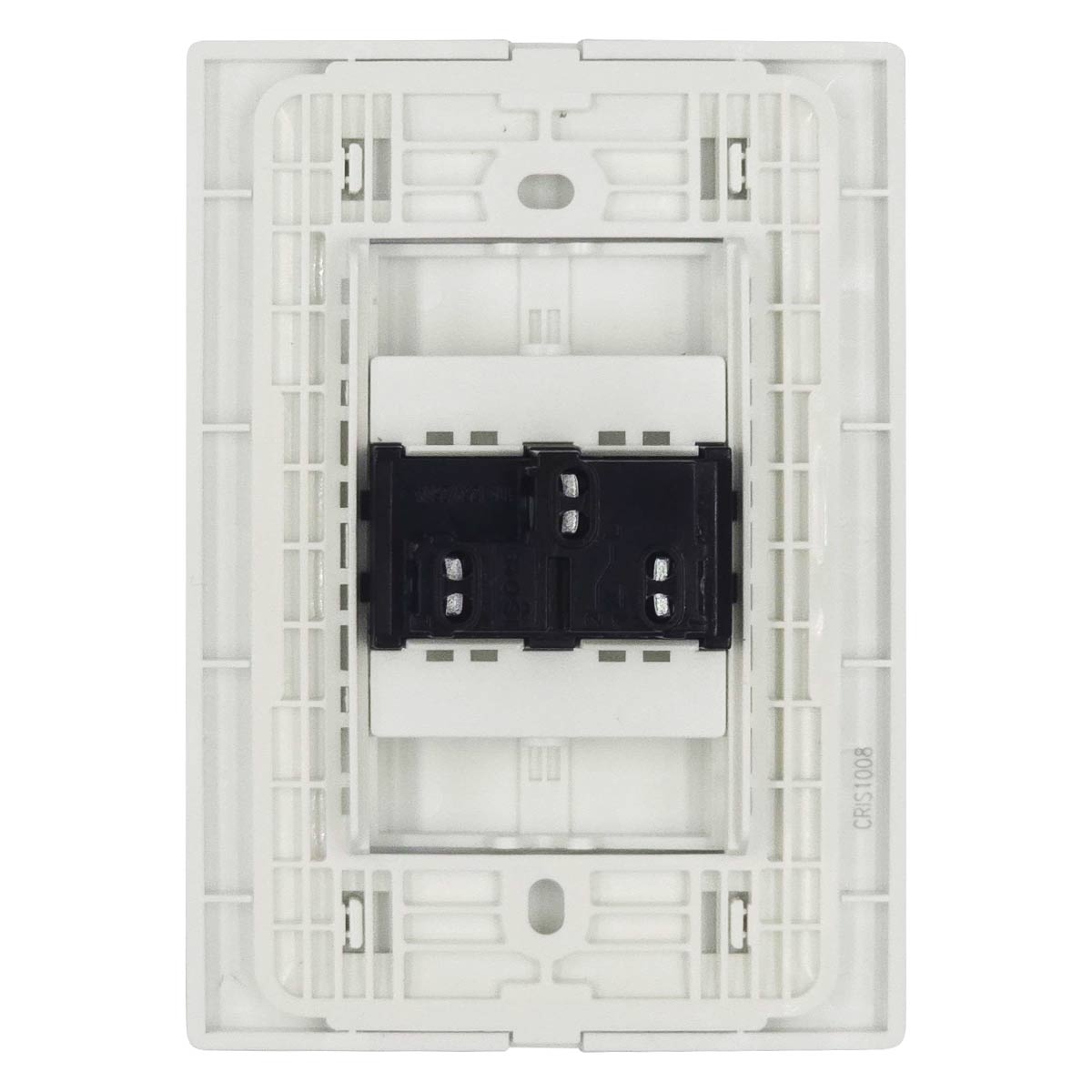 Placa Armada Cristal Con 1 Apagador Escalera De 3 Modulos Blanco Igoto IGOTO Ferreabasto