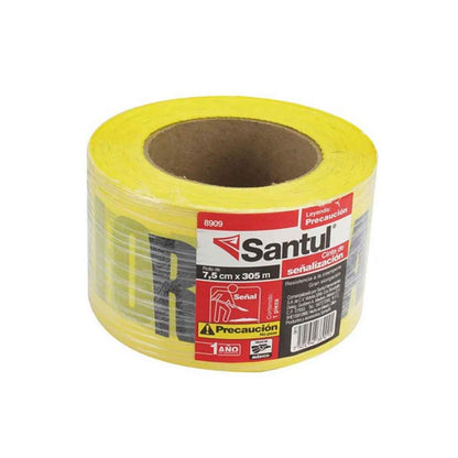 Cinta Señalización Precaución Seguridad 305m X 75mm Amarillo