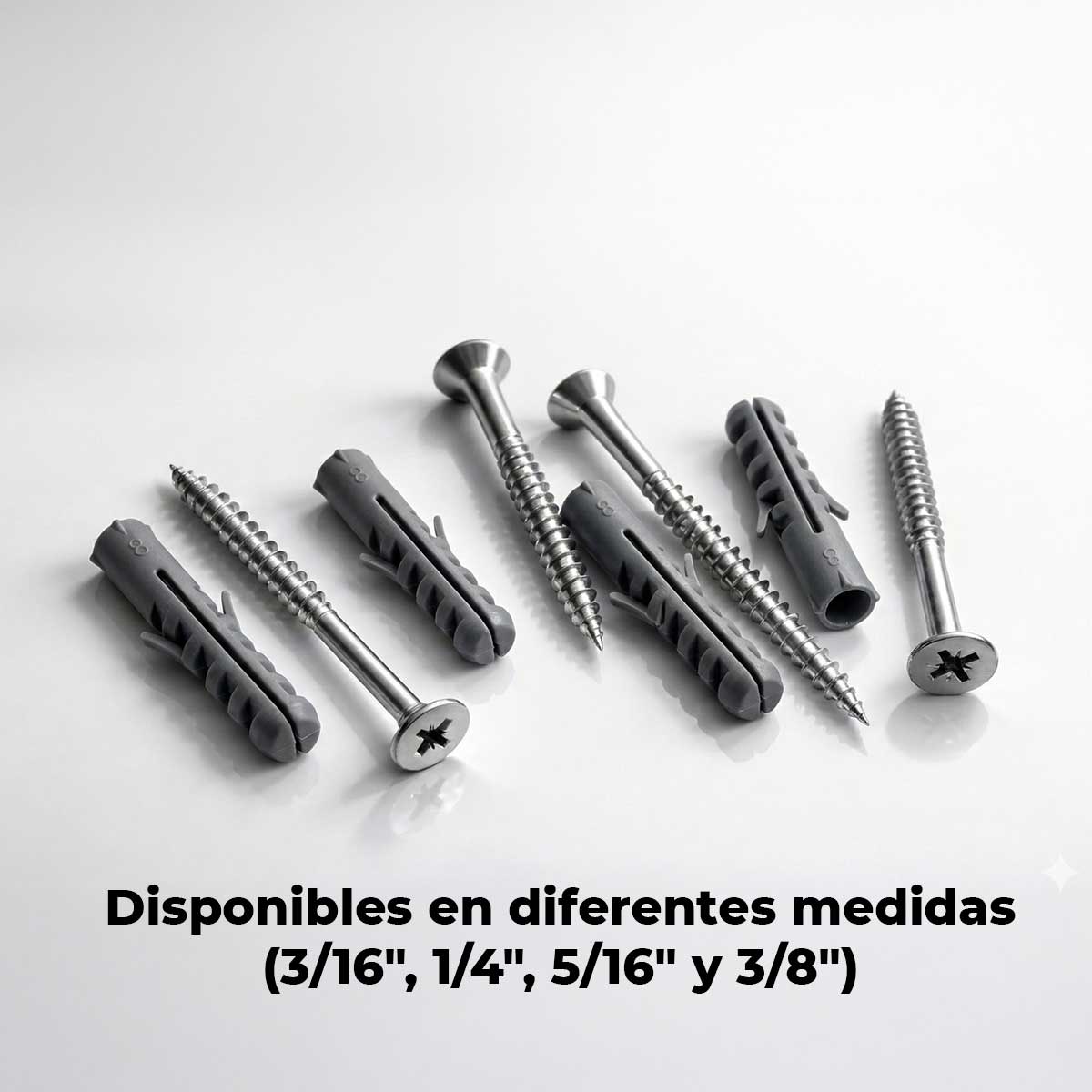 Bolsa Con 50 Pzs Taquete De Plastico Expansivo 3/8 Pulg