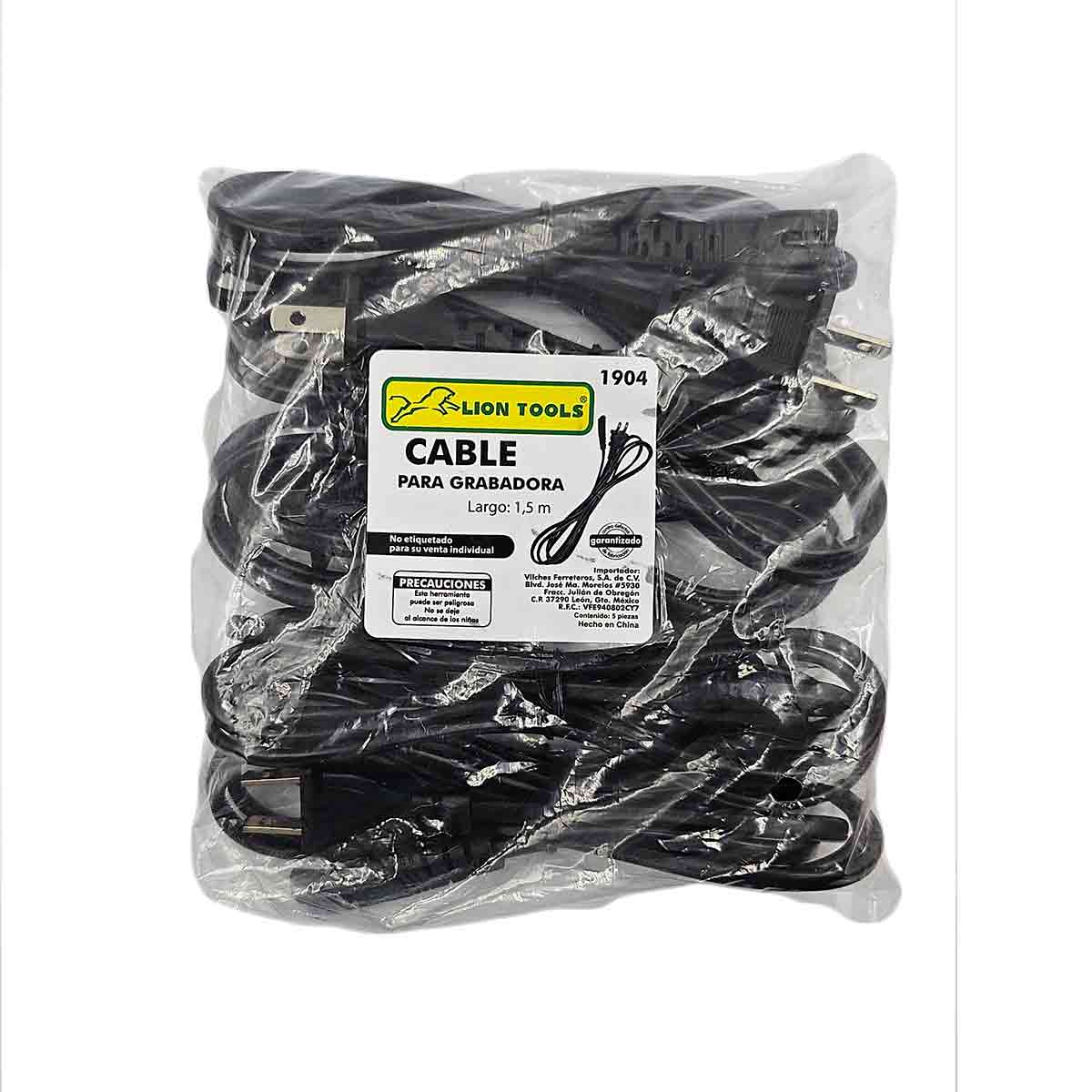 Cable Interlock Para Grabadora De 1.5 Metros Universal 5 Pzs