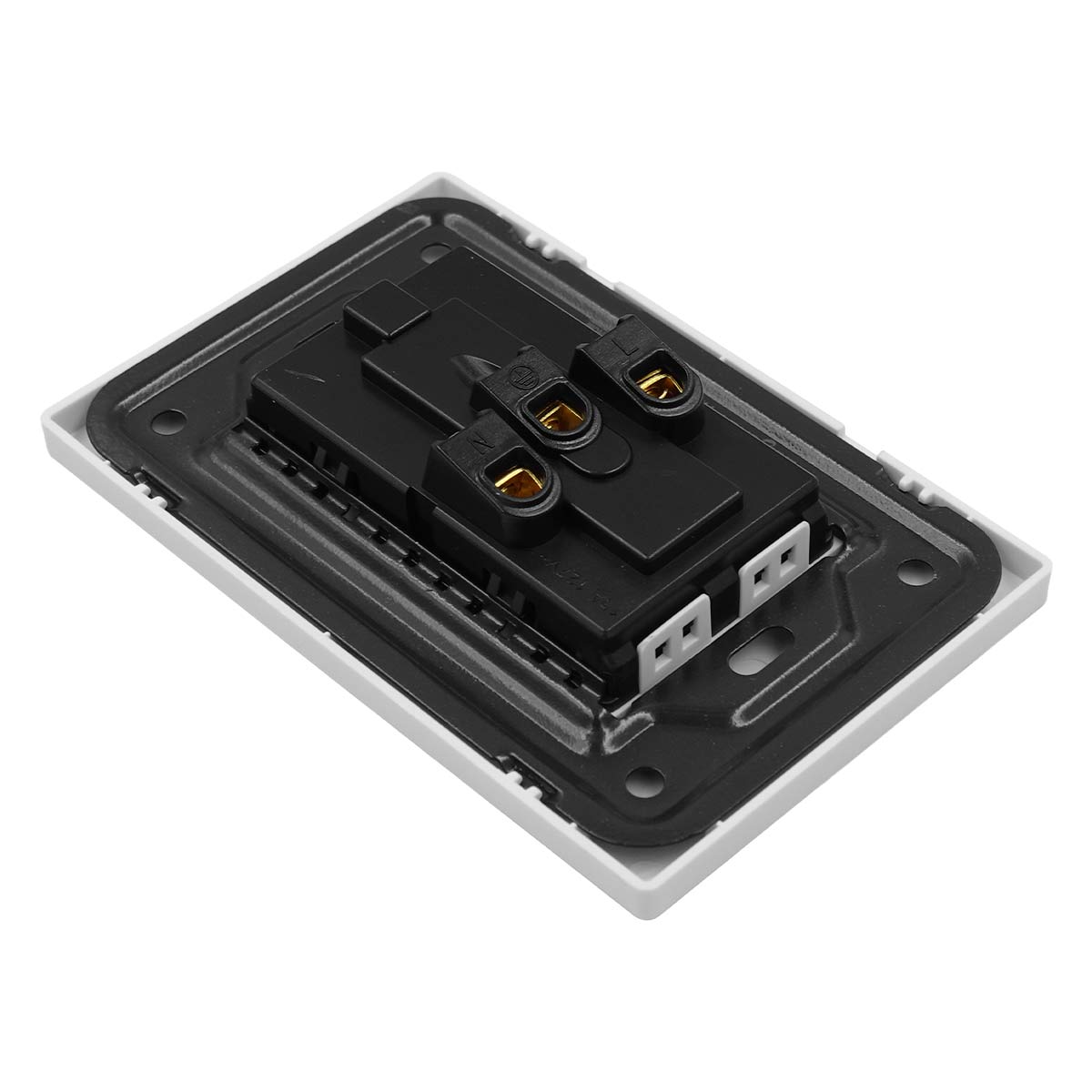 Placa Armada Con Contacto Duplex De 1.5 Modulos Blanco WANERGY Ferreabasto