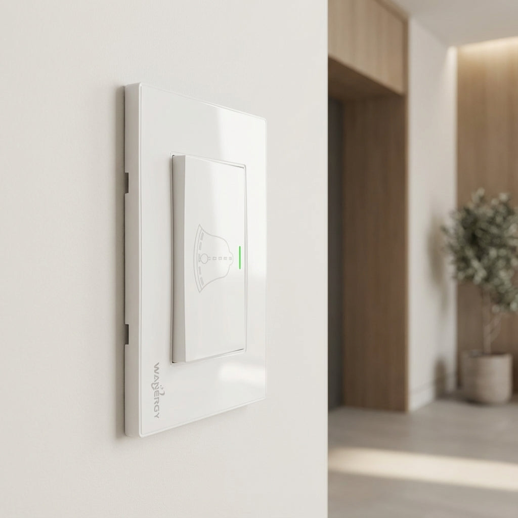 Placa Armada Con Botón Timbre De 3 Módulos WANERGY Ferreabasto