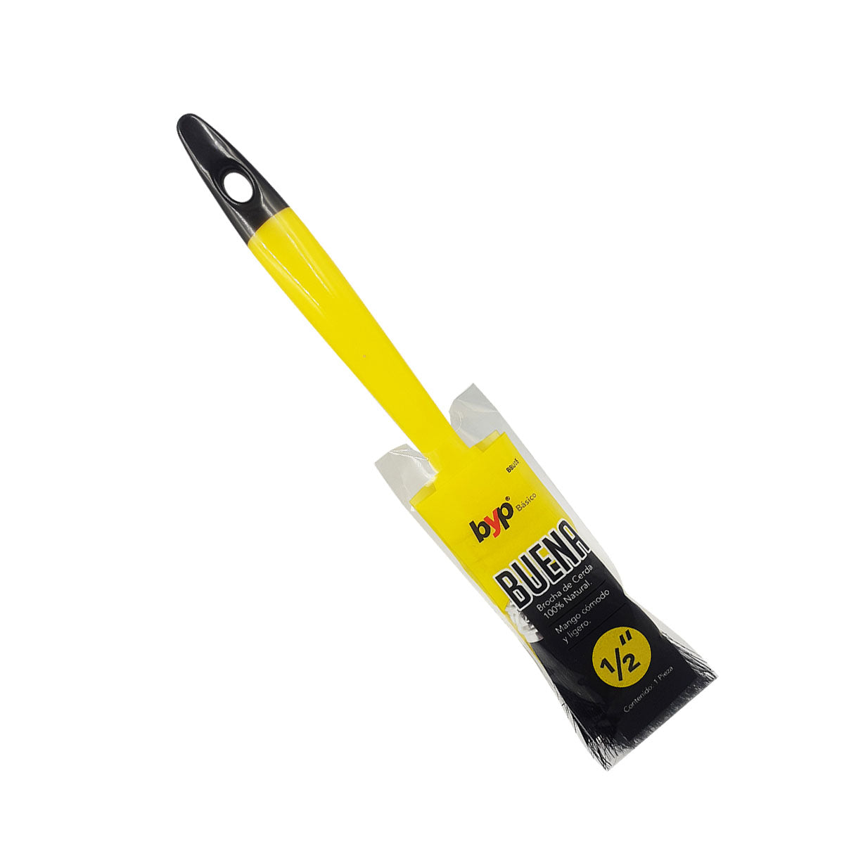 Brocha La Buena 1/2'' Cerda Natural Economica Byp 12 Piezas BYP Ferreabasto