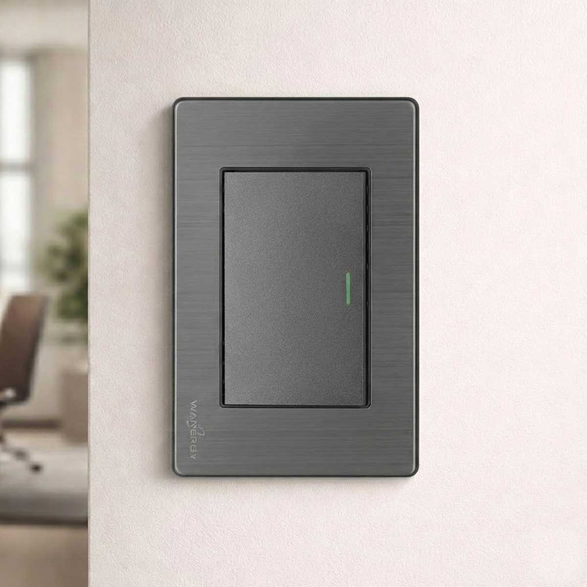Placa Armada Con 1 Apagador Escalera De 3 Modulos Acero Inox