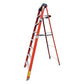 Escalera Tijera De Fibra De Vidrio Tipo II 175 Kg 7 Escalones