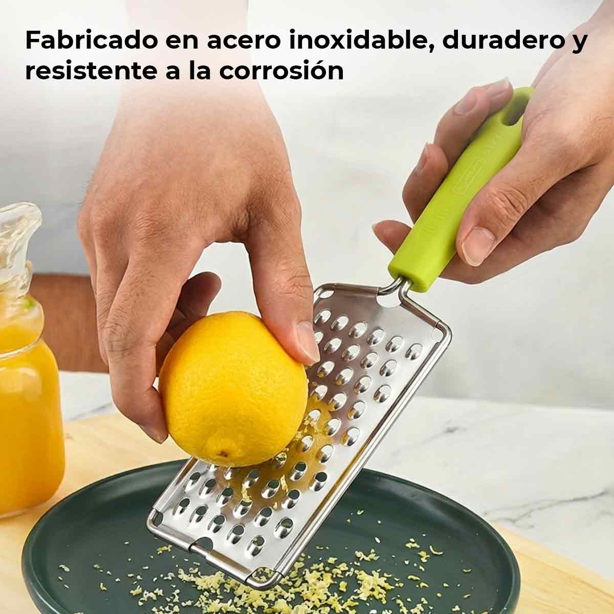 Rallador De Acero Inoxidable Mango De Plástico