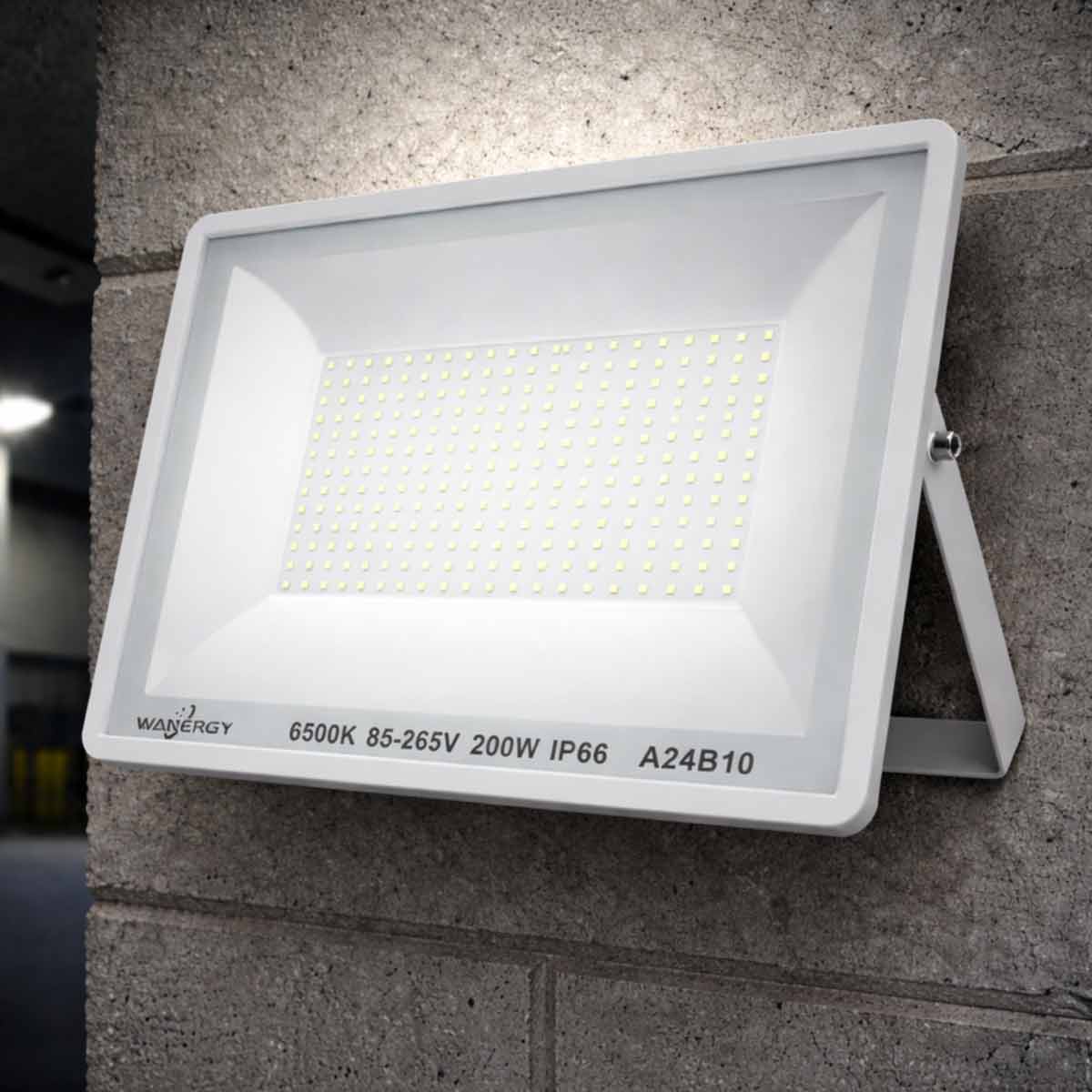 Lampara Reflector Led 200W Exterior 6500K IP66 Blanco