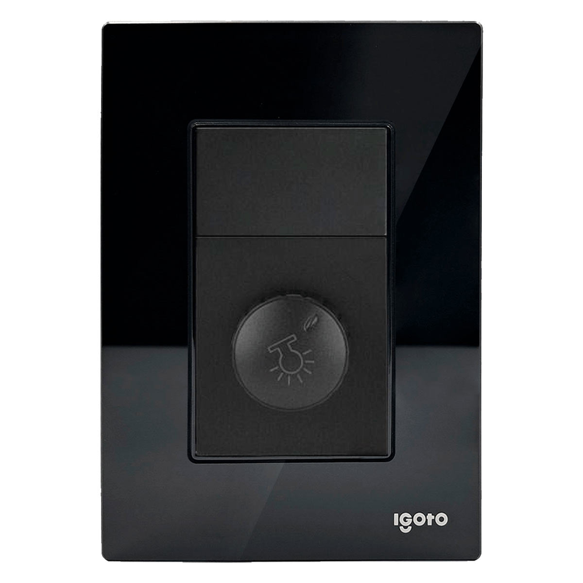 Placa Armada Cristal Con Dimmer Negro Igoto IGOTO Ferreabasto