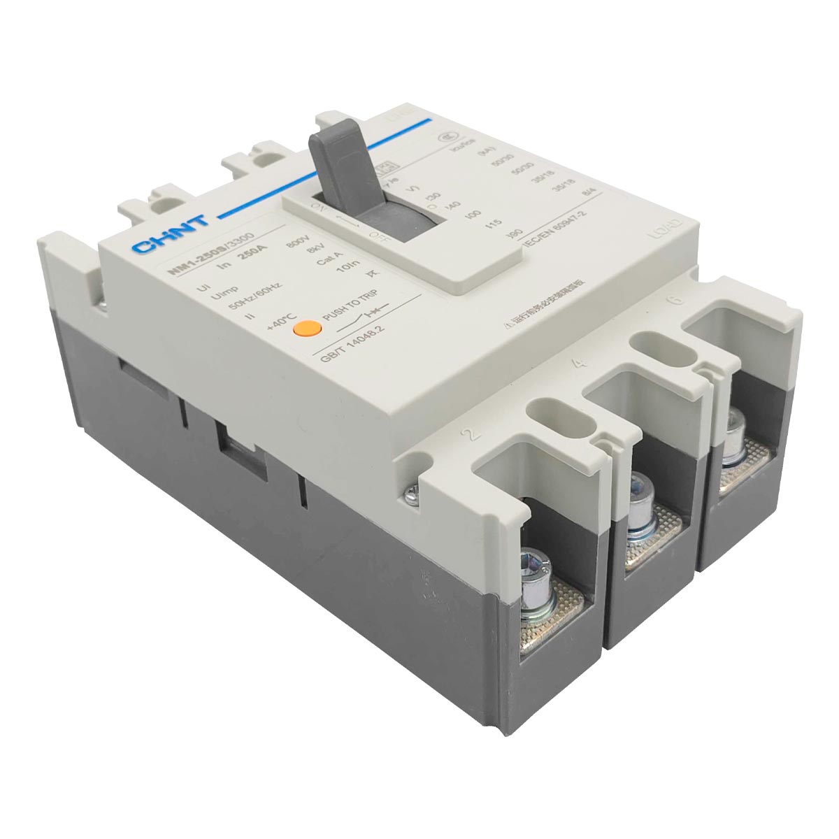 Interruptor Termomagnetico Caja Moldeada NM1 3 Polos 250A Chint CHINT Ferreabasto