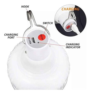 Foco Led Recargable De Emergencia Portatil Megaluz Luz de Dia 9w 720lm KYT Ferreabasto