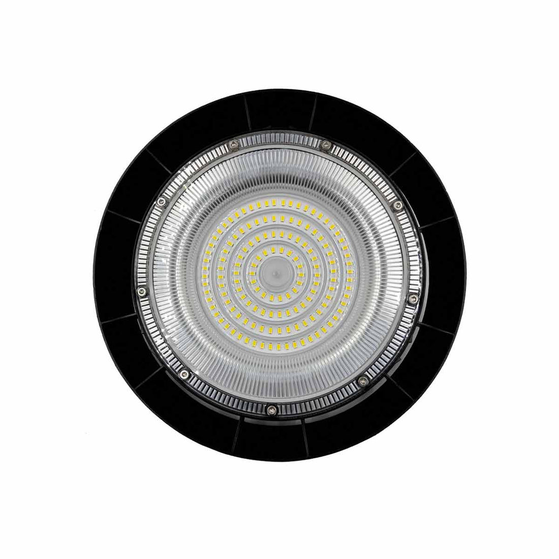 reflector led luminaria redondo 100w 6500k negro 12000lm