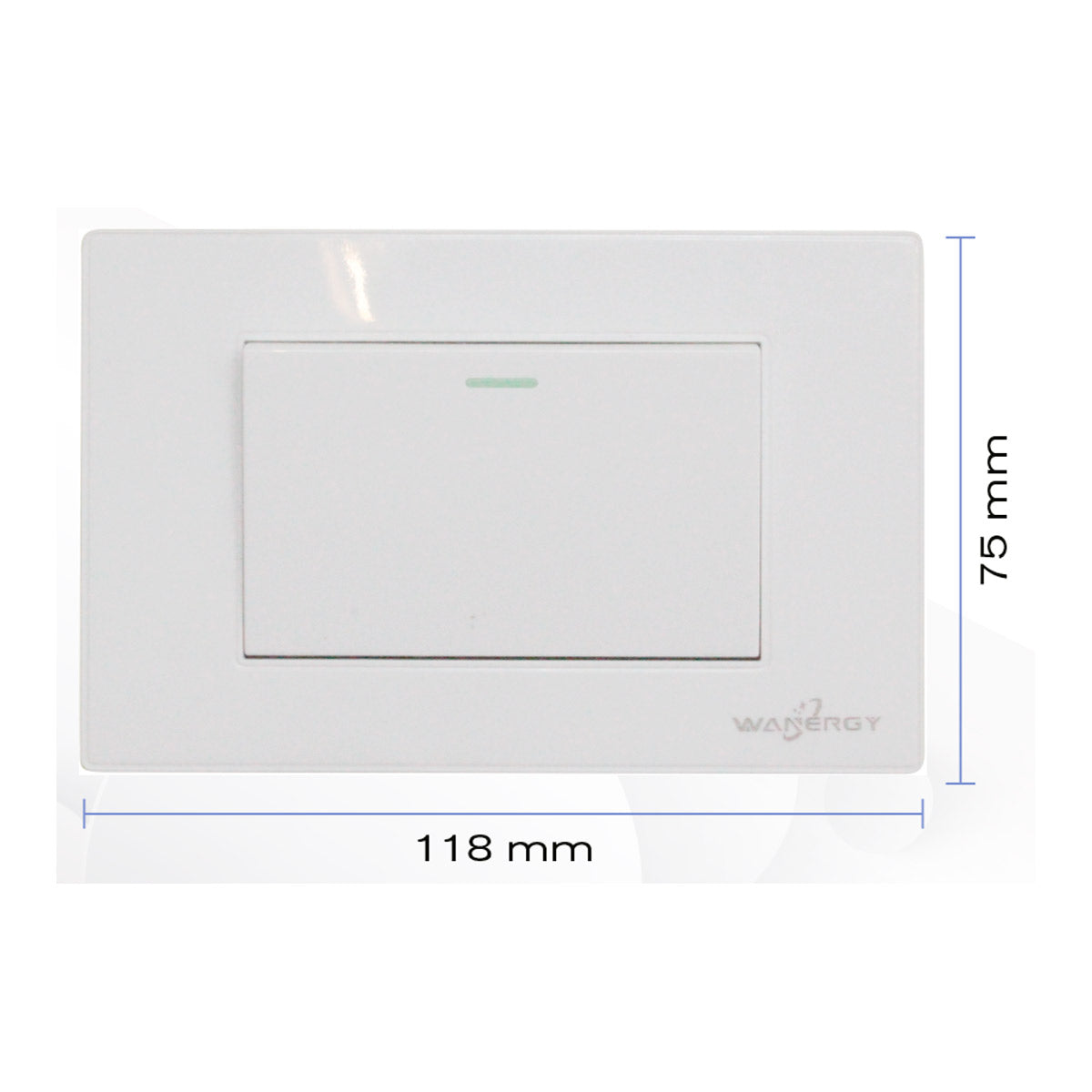 Placa Armada Con 1 Apagador Escalera de 3 Modulos Blanco WANERGY Ferreabasto