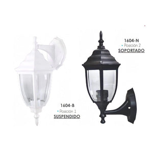 Farol Clasico 2 Posiciones Suspendido Soportado Negro Adir ADIR Ferreabasto